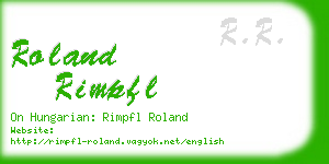 roland rimpfl business card